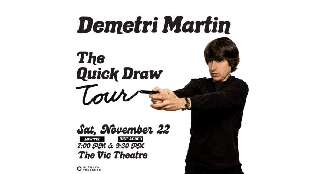 Demetri Martin November 22 at the Vic Theatre