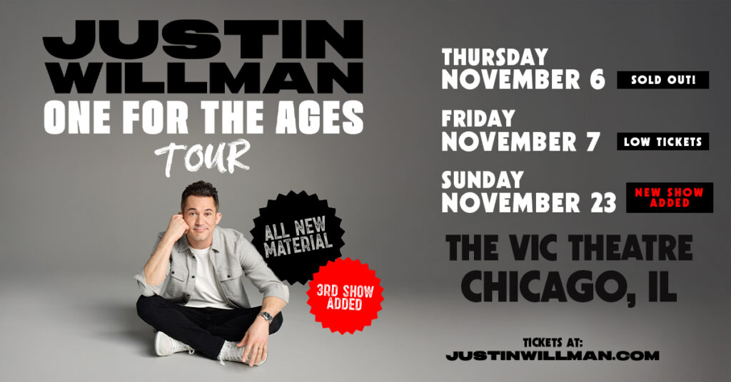 Justin Willman at the Vic Theatre November 23