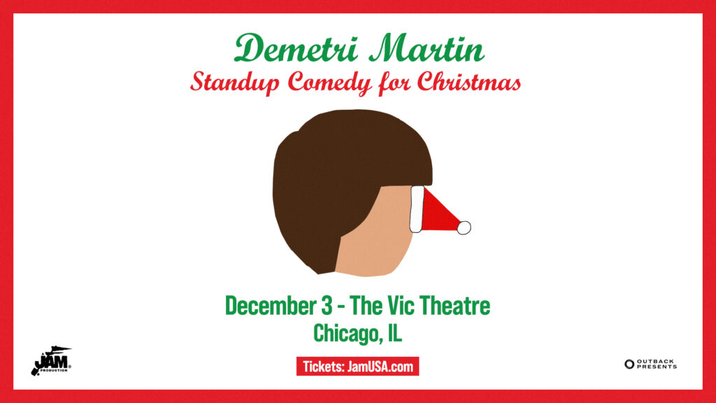 Demetri Martin December 3 at The Vic Theatre